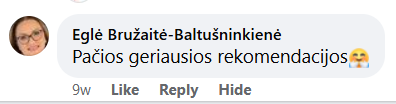 Facebook atsiliepimas